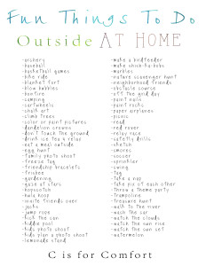 fun things to do outside at home list -1