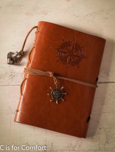 Leather Compass Book